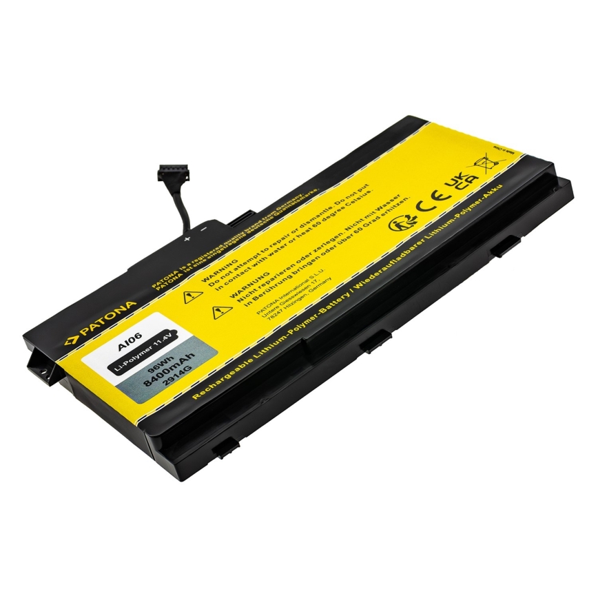 PATONA - Akku HP ZBook 17 G3 8400mAh Li-Pol 11,4V AI06XL