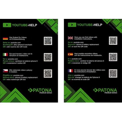 PATONA - Akku iPhone 8 1822mAh 3,82V Li-Pol + työkalut