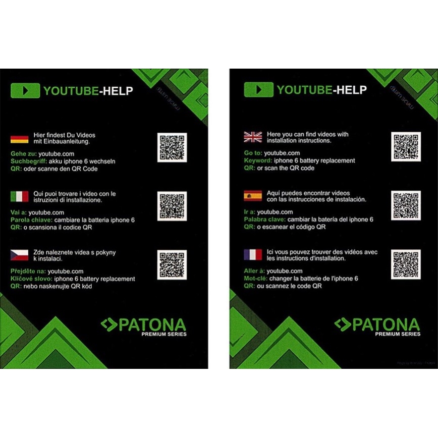 PATONA - Akku iPhone 8 1822mAh 3,82V Li-Pol + työkalut