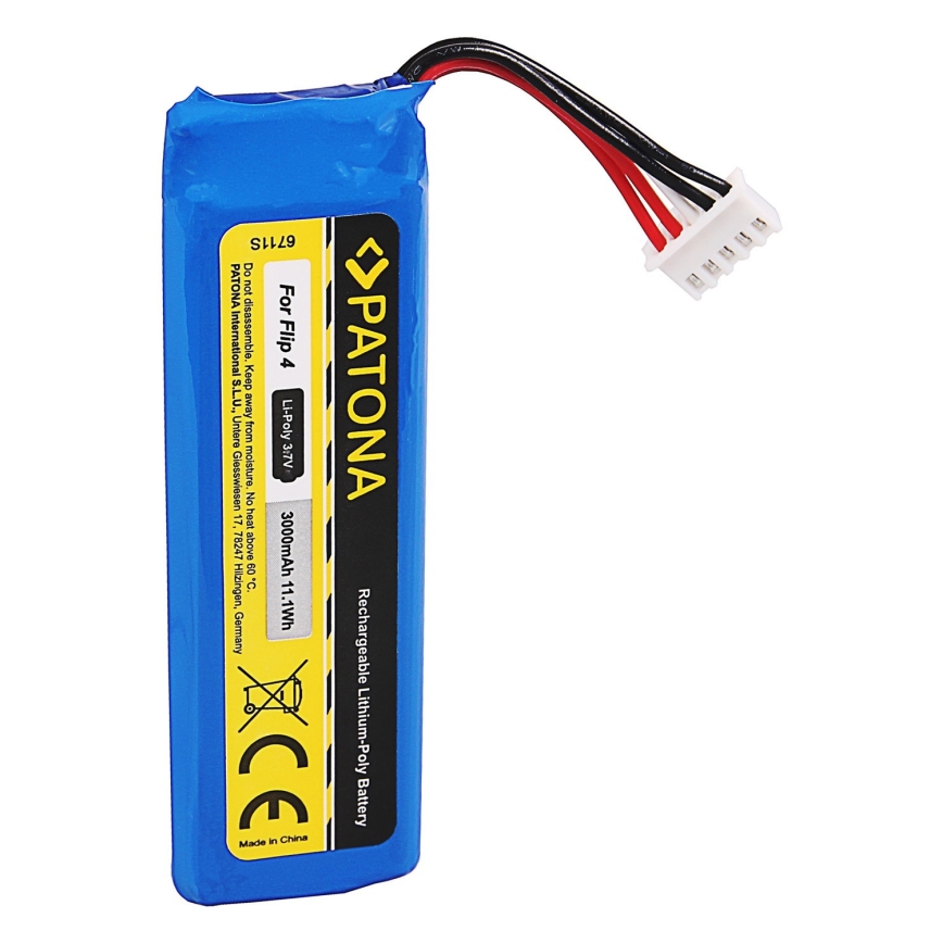 PATONA - Akku JBL Flip 4 3000mAh 3,7V Li-Pol