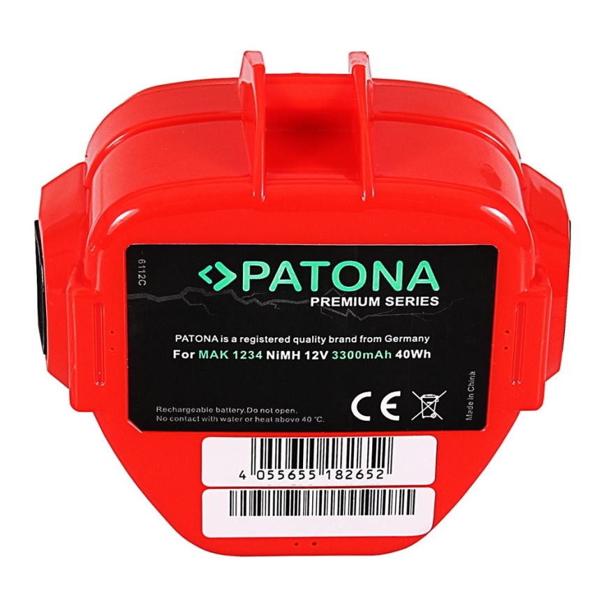 PATONA - Akku Makita 12V 3300mAh Ni-MH Premium