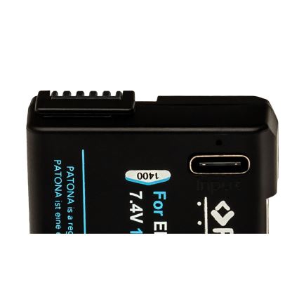 PATONA - Akku Nikon EN-EL14/EN-EL14A 1030mAh Li-Ion Platinum USB-C lataus
