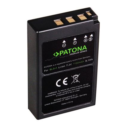PATONA - Akku Olympus BLS5 1100mAh Li-Ion Premium
