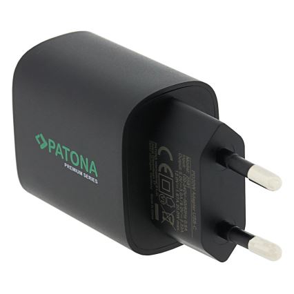 PATONA - Latausadapteri USB-C Power delivery 20W/230V musta
