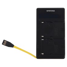 PATONA - Laturi Dual Sony NP-F970/F960/F950 USB
