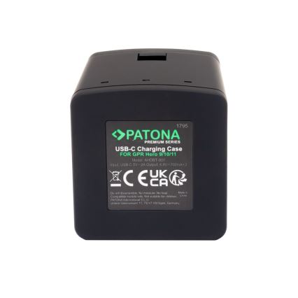 PATONA - Laturi Triple GoPro Hero 9/Hero 10/Hero 11/Hero 12