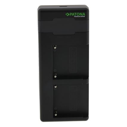 PATONA - Pikalaturi Dual Sony F550/F750/F970/FM50 + kaapeli USB-C 0,6m