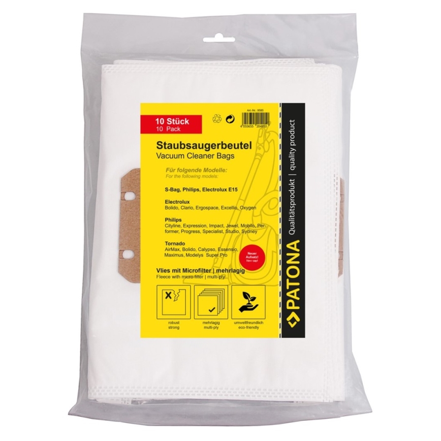 PATONA - Pölynimuripussit Electrolux E15 - 10 kpl
