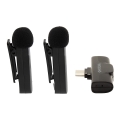 PATONA - SETTI 2x Langaton mikrofoni älypuhelimille USB-C 5V 50 mAh