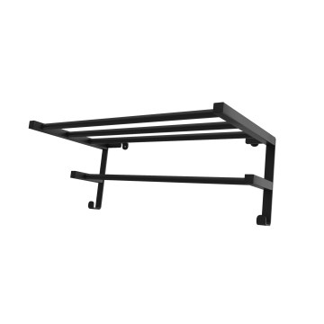 Patterikiinnitteinen pyyheteline kylpyhuoneen patteriin HF SHEFFIELD 52x28,4 cm musta