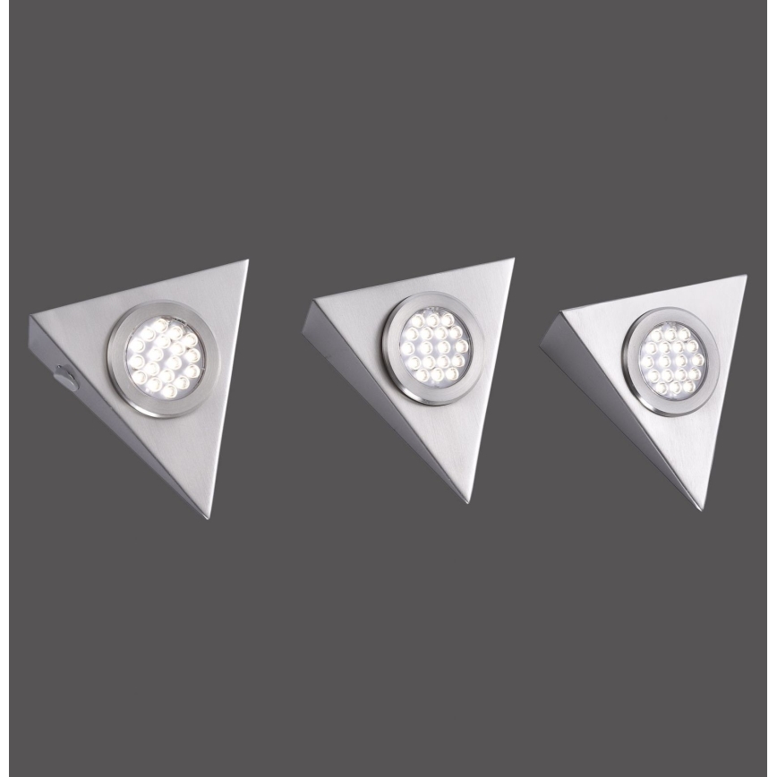 Paul Neuhaus 1119-55-3 - SETTI 3x LED Huonekaluvalaisin anturilla HELENA LED/2,5W/230V