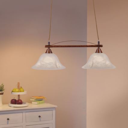 Paul Neuhaus 15242-48 - Kattokruunu johdossa NELLY 2xE14/40W/230V