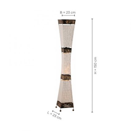 Paul Neuhaus 1923 - Lattialamppu ABUJA 3xE27/40W/230V