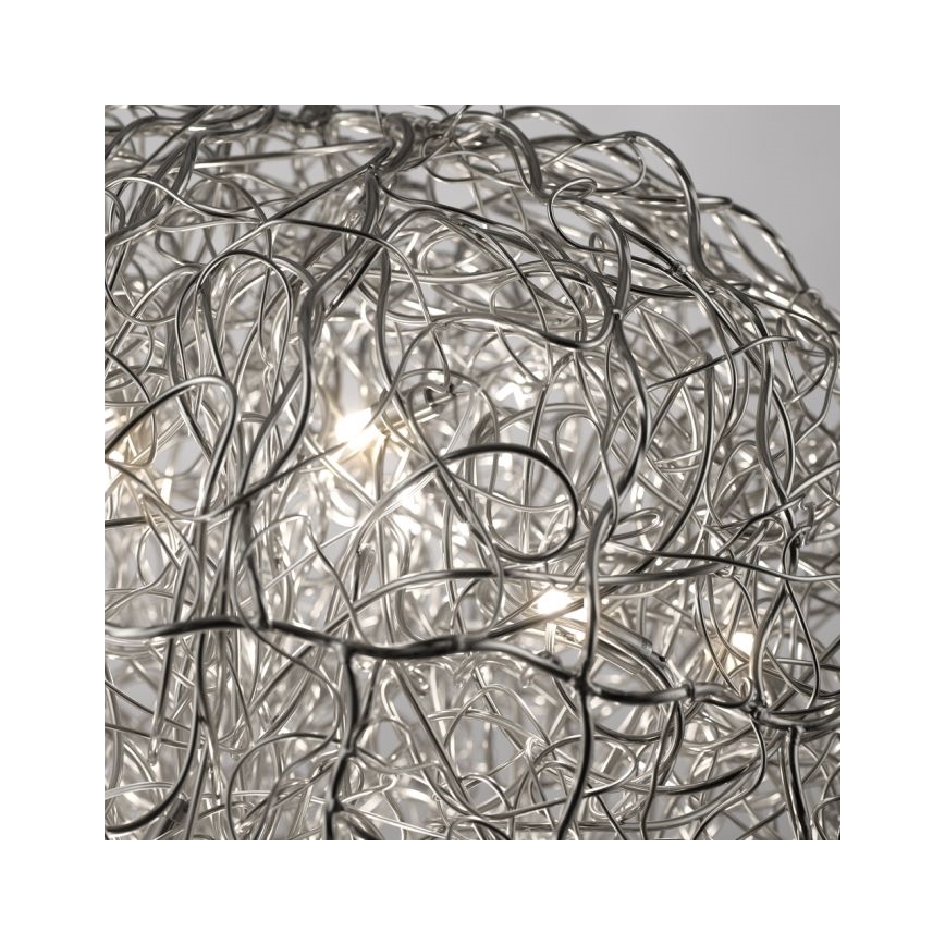 Paul Neuhaus 2019-21 - SAREA-riippuvalaisin vaijerilla 15xG9/40W/230V hopea