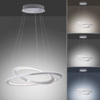 Paul Neuhaus 2491-55 - LED himmennettävä kattokruunu johdolla ALESSA 2xLED/26W/230V + kaukosäädin