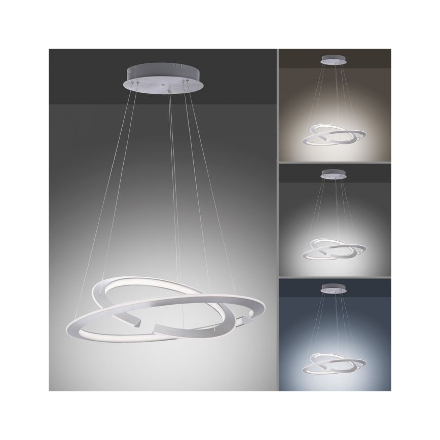 Paul Neuhaus 2491-55 - LED himmennettävä kattokruunu johdolla ALESSA 2xLED/26W/230V + kaukosäädin