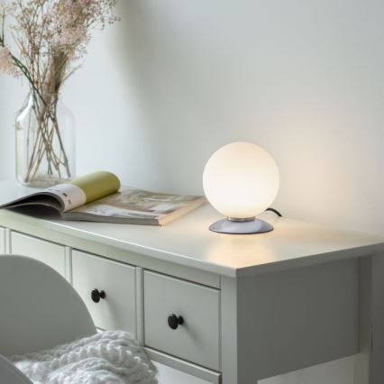 Paul Neuhaus 4013-55 - Himmennettävä LED-kosketuspöytävalaisin BUBBA 1xG9/3W/230V mattakromi