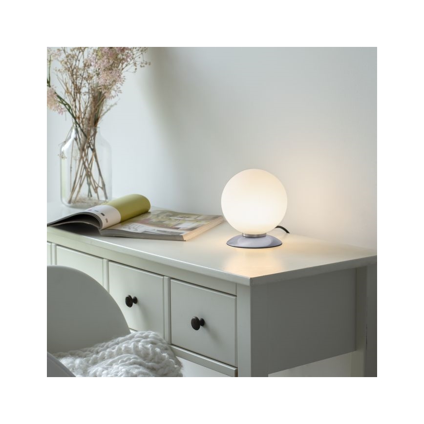 Paul Neuhaus 4013-55 - Himmennettävä LED-kosketuspöytävalaisin BUBBA 1xG9/3W/230V mattakromi