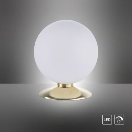 Paul Neuhaus 4013-60 - Himmennettävä LED-kosketuspöytävalaisin BUBBA 1xG9/3W/230V kulta