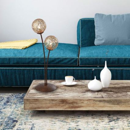 Paul Neuhaus 4032-48 - Pöytävalaisin GRETA 2xG9/40W/230V