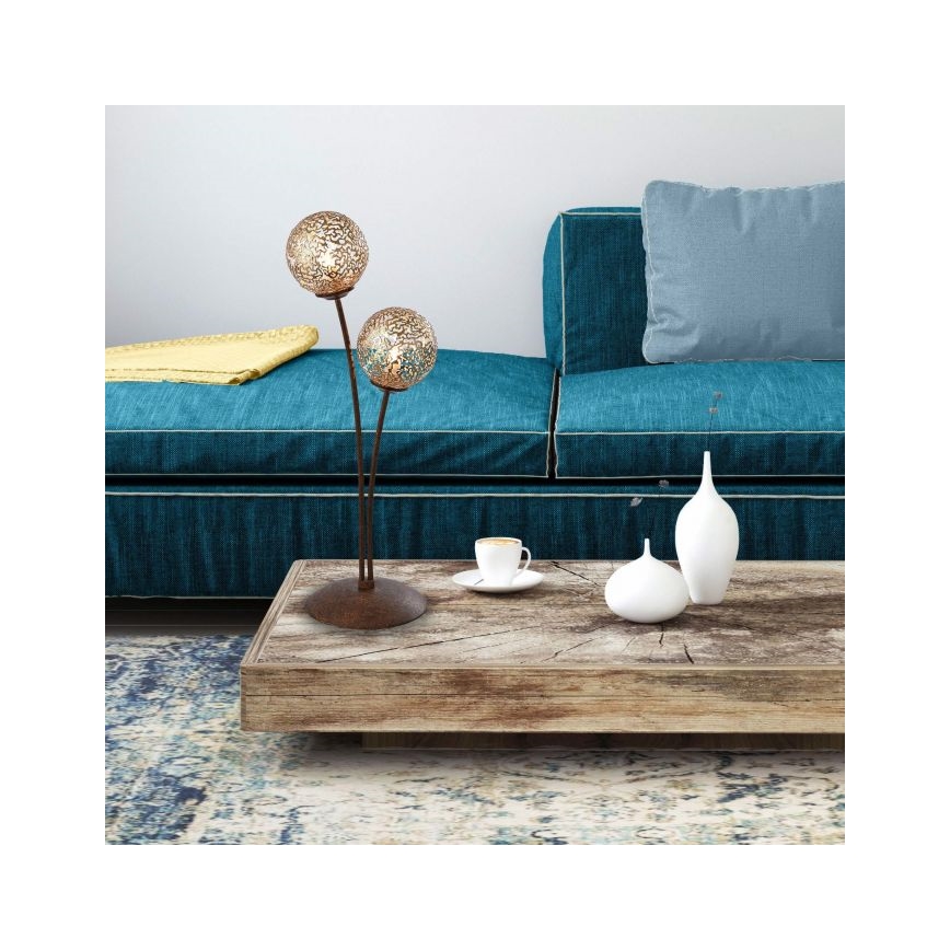 Paul Neuhaus 4032-48 - Pöytävalaisin GRETA 2xG9/40W/230V