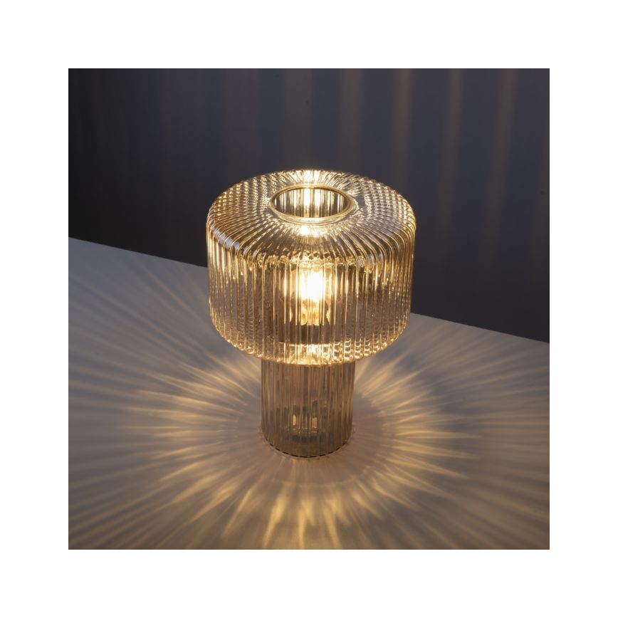 Paul Neuhaus 4092-27 - Pöytävalaisin FUNGUS 1xE27/10W/230V beige