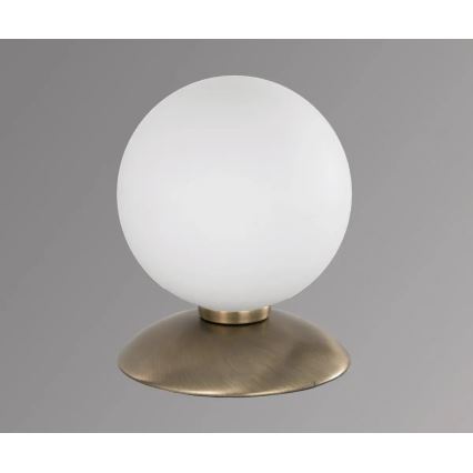 Paul Neuhaus 4437-11 - Himmennettävä LED-kosketuspöytävalaisin BUBBA 1xG9/28W/230V messinki