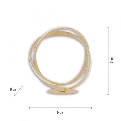 Paul Neuhaus 4531-12 - LED Himmennettävä pöytälamppu MELINDA LED/18W/230V kulta