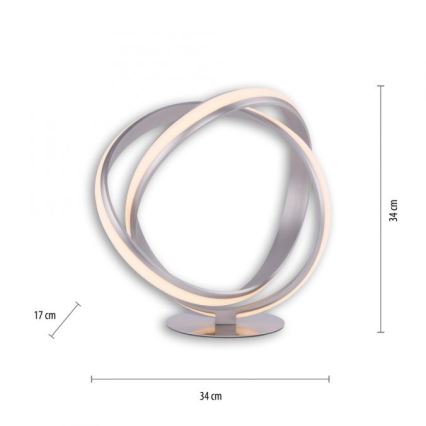 Paul Neuhaus 4531-55 - LED Himmennettävä pöytälamppu MELINDA LED/18W/230V kromi