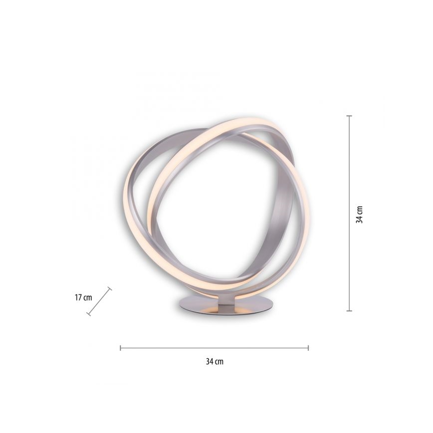 Paul Neuhaus 4531-55 - LED Himmennettävä pöytälamppu MELINDA LED/18W/230V kromi