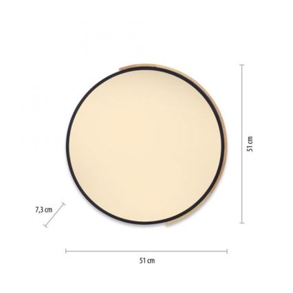 Paul Neuhaus 6071-18 - LED himmennettävä kattovalaisin Q-PIATO LED/35W/230V halkaisija 51 cm 2700-5000K Wi-Fi + kaukosäädin