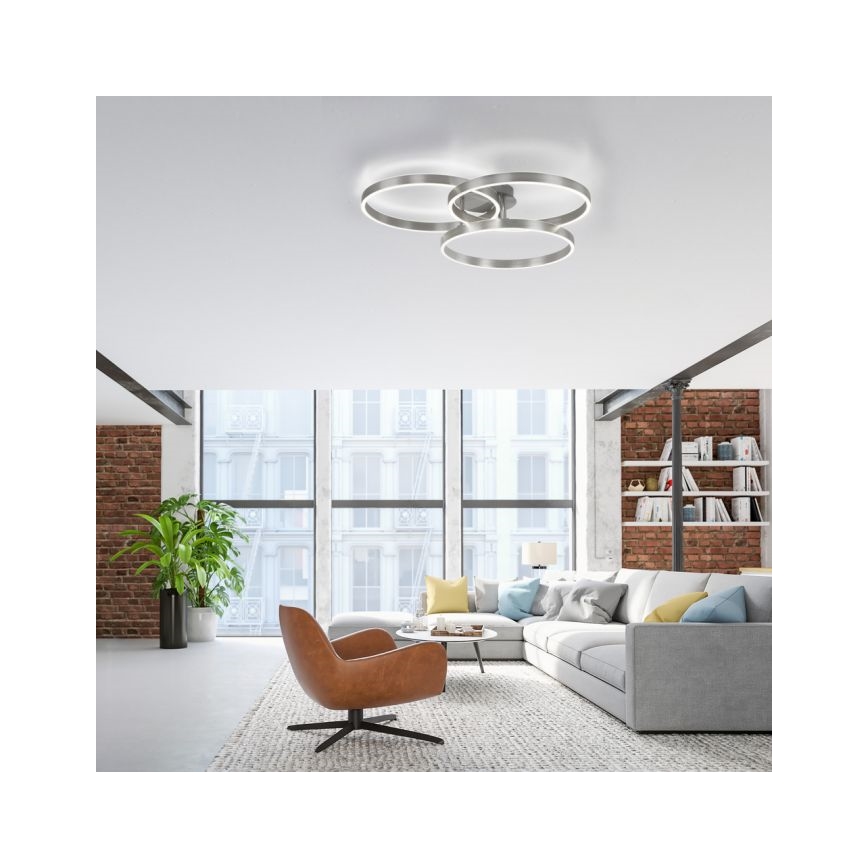 Paul Neuhaus 6233-55 - Himmennettävä LED-kattovalaisin PAAN LED/45,5W/230V 2700-5000K + kauko-ohjaus