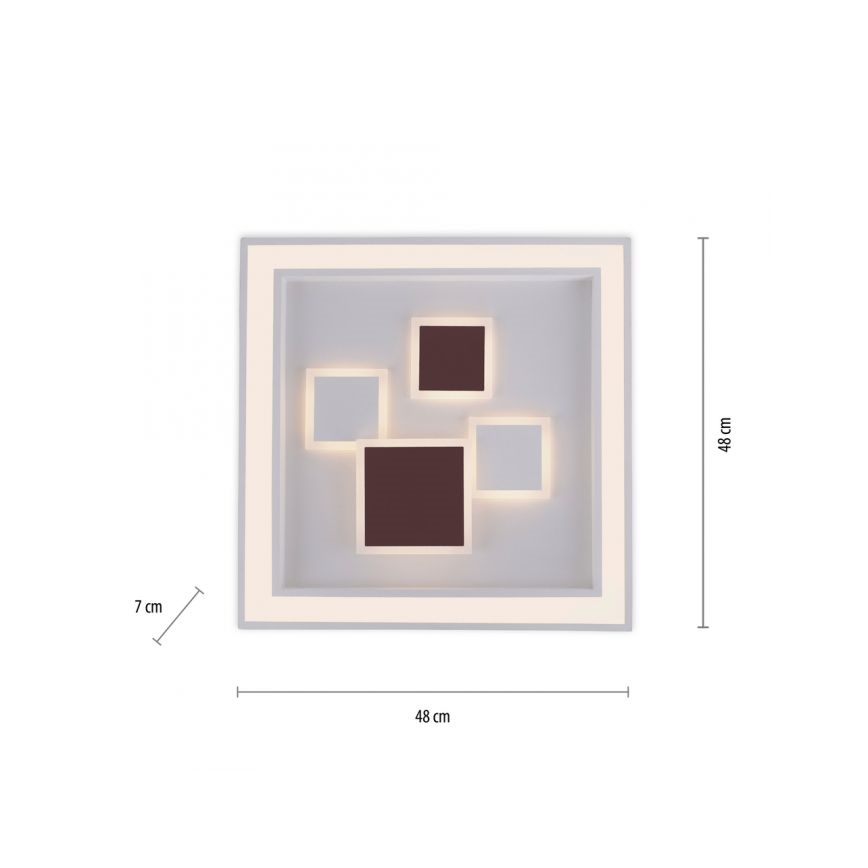 Paul Neuhaus 6283-16 - Himmennettävä LED-kattovalaisin ELIZA LED/30W/230V + LED/18,5W