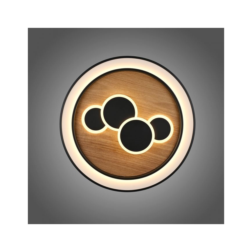 Paul Neuhaus 6284-79 - LED-kattovalaisin ELIZA LED/55,5W/230V halkaisija 60 cm tammi