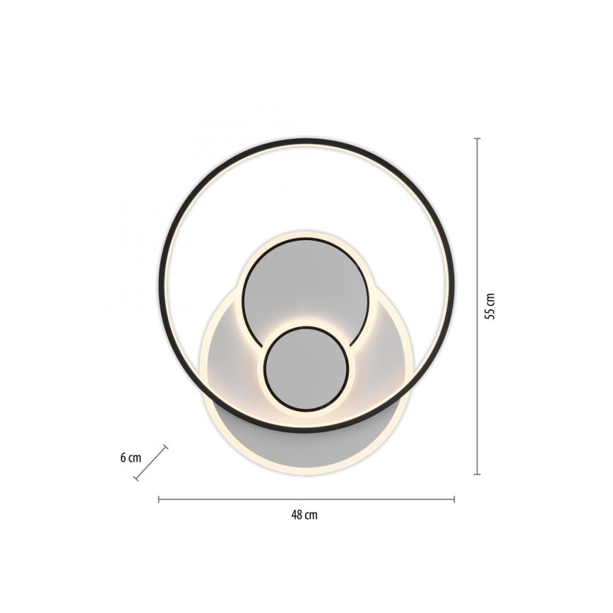 Paul Neuhaus 6392-16 - LED-kattovalaisin MAILAK LED/27W/230V