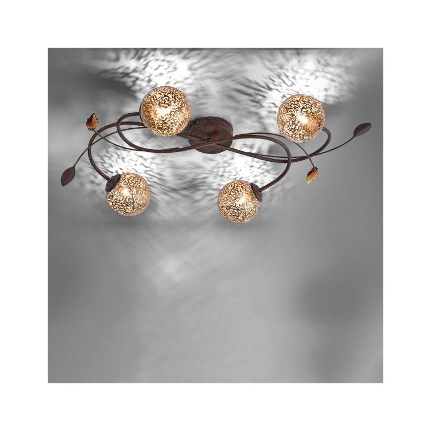 Paul Neuhaus 6395-48 - Kiinteä kattokruunu GRETA 4xG9/40W/230V