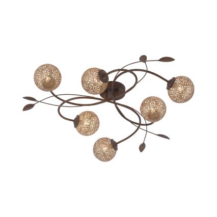 Paul Neuhaus 6398-48 - Kiinteä kattokruunu GRETA 6xG9/40W/230V