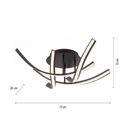 Paul Neuhaus 6474-48 - LED-himmennyskattokruunu LINDA 4xLED/7W/230V