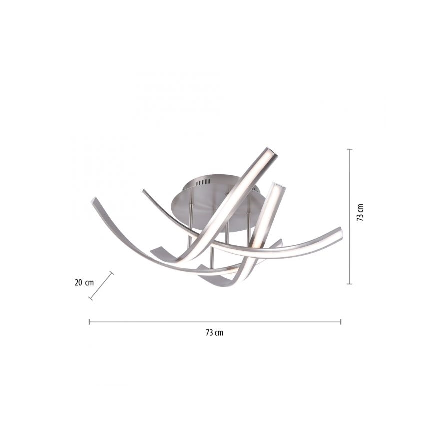 Paul Neuhaus 6474-55 - LED-himmennettävä kattovalaisin LINDA 4xLED / 7W / 230V