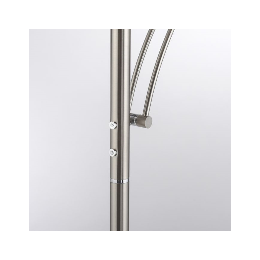 Paul Neuhaus 655-55 - Himmennettävä LED-lattiavalaisin ALFRED 1xLED/28W+1xLED/4W/230V kiiltävä kromi