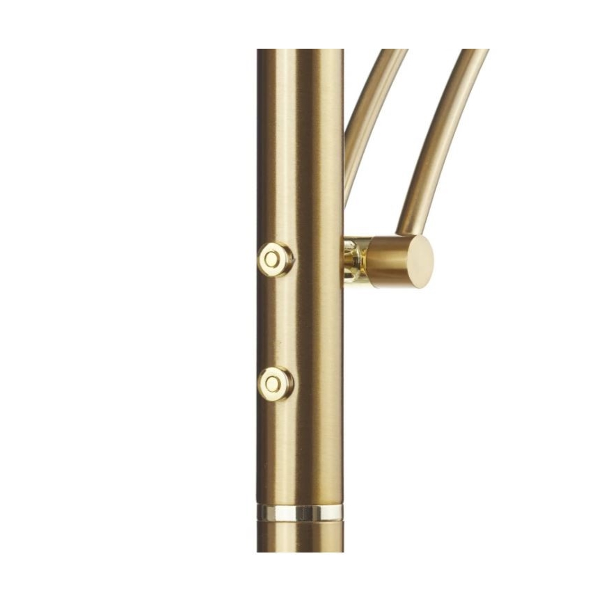 Paul Neuhaus 655-60 - LED-himmennettävä lattiavalaisin ALFRED LED/28W/230V+LED/4W/230V messinki