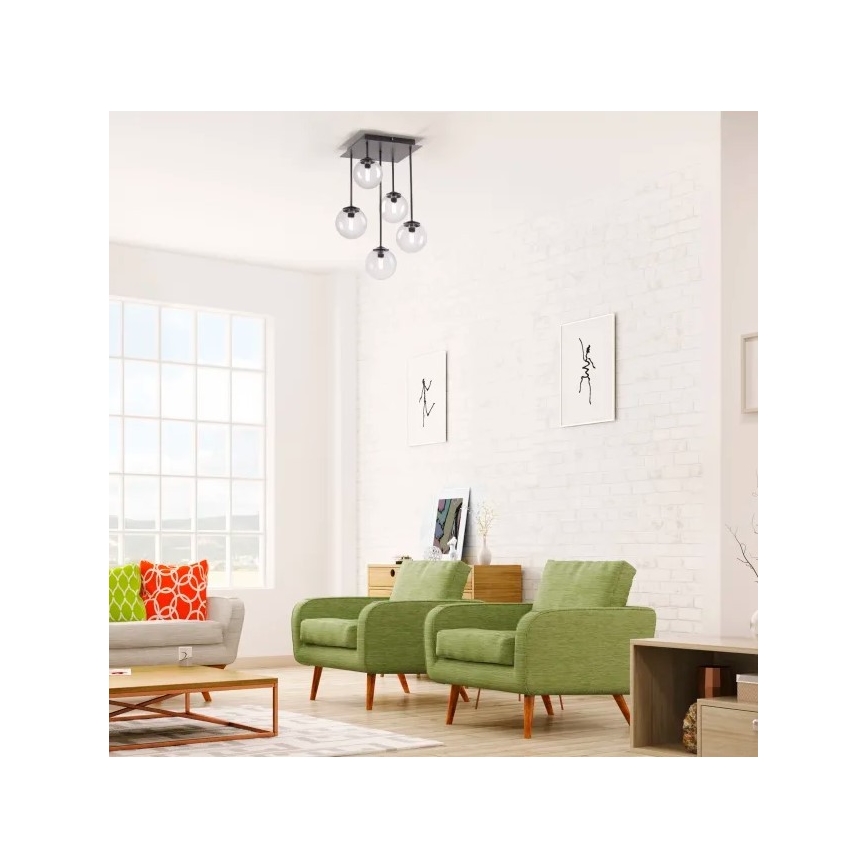 Paul Neuhaus 6719-18 - LED Kattokruunu tangossa WIDOW 5xG9/3W/230V