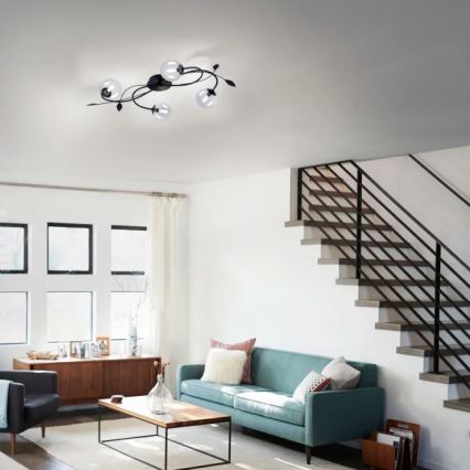 Paul Neuhaus 6724-18 - LED Pinta-asetettava kattokruunu WIDOW 4xG9/3W/230V