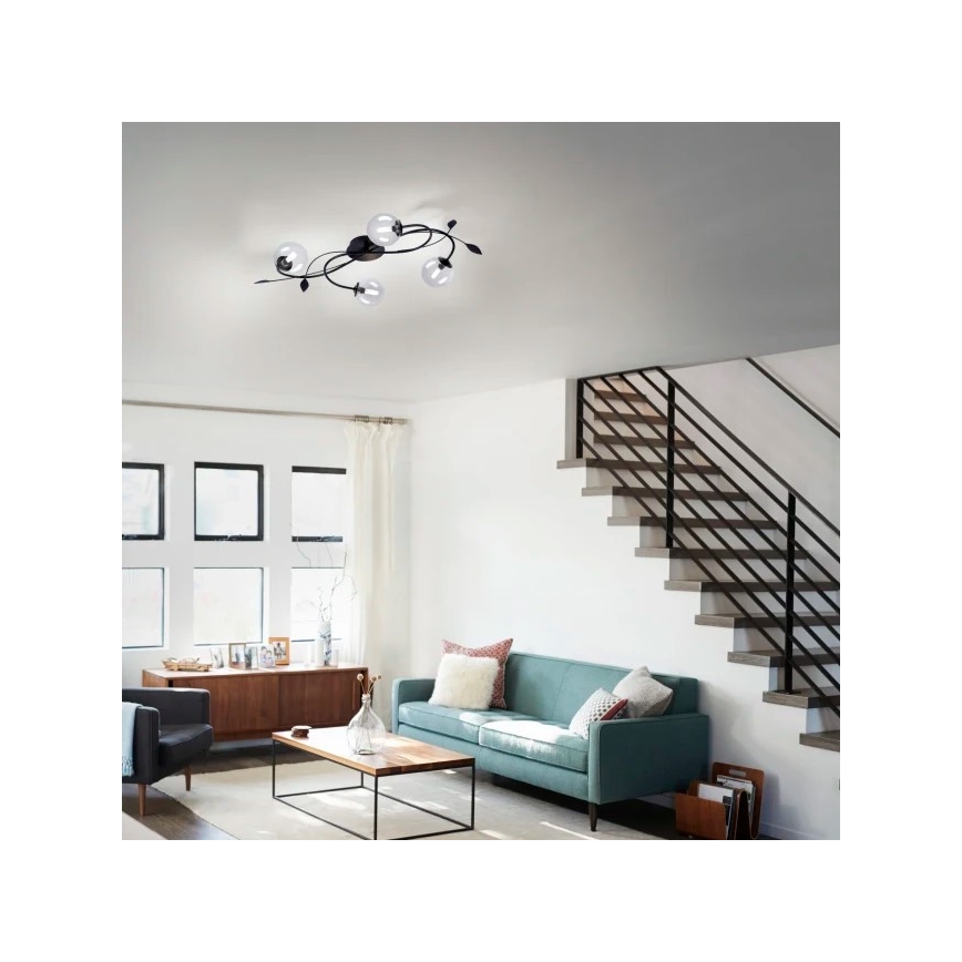 Paul Neuhaus 6724-18 - LED Pinta-asetettava kattokruunu WIDOW 4xG9/3W/230V