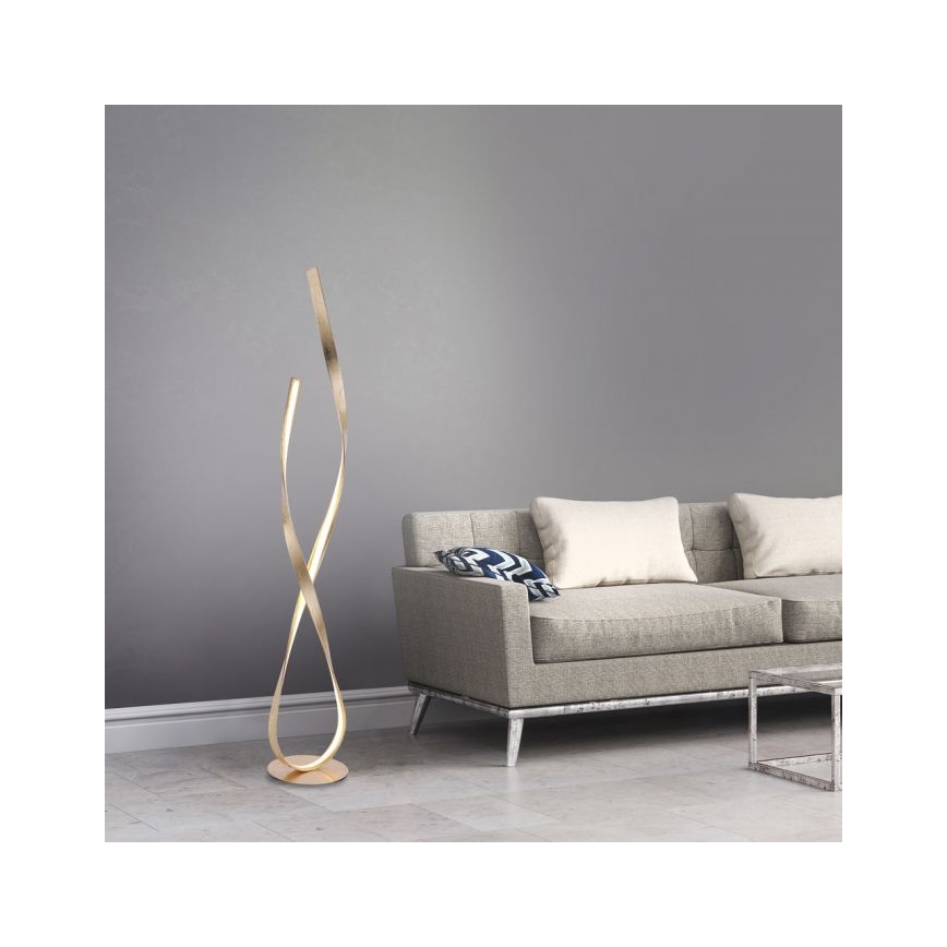 Paul Neuhaus 720-12 - Himmennettävä LED-lattiavalaisin LINDA LED/27W/230V kultainen