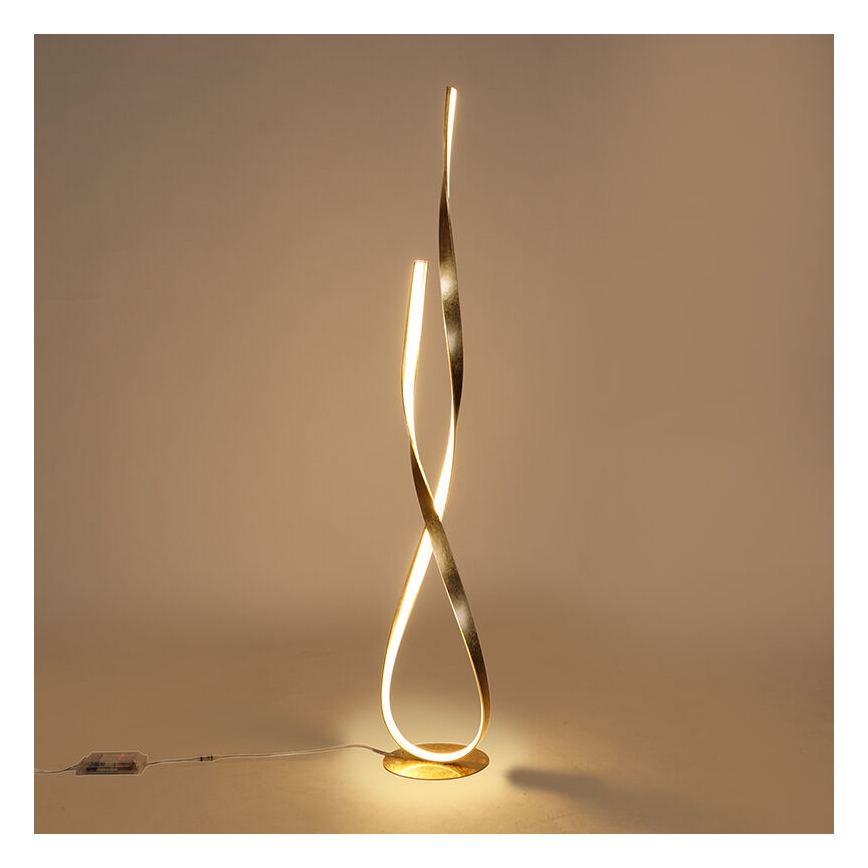 Paul Neuhaus 720-12 - Himmennettävä LED-lattiavalaisin LINDA LED/27W/230V kultainen