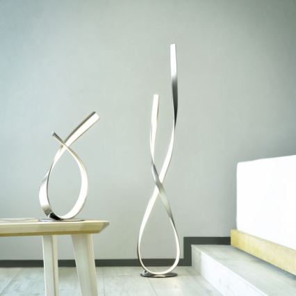 Paul Neuhaus 720-55 - Himmennettävä LED-lattiavalaisin LINDA LED/27W/230V kiiltävä kromi