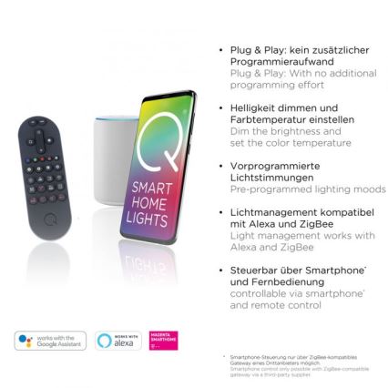 Paul Neuhaus 8007-70 - LED himmennettävä kattovalaisin Q-PIATO LED/35W/230V 2700-5000K Wi-Fi + kaukosäädin