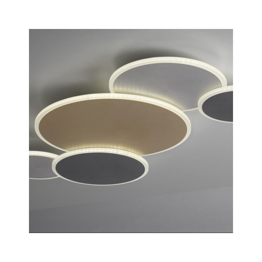 Paul Neuhaus 8008-70 - Himmennettävä LED-kattovalaisin Q-PIATO LED/49W/230V 2700-5000K Wi-Fi + kauko-ohjaus