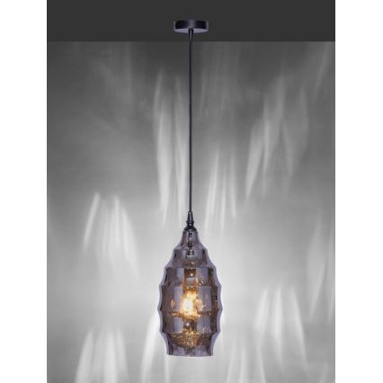 Paul Neuhaus 8267-25 - Kattokruunu johdossa SCARLETT 1xE27/60W/230V halkaisija 19 cm musta